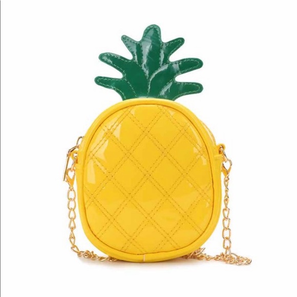 Other - Girls Pineapple Shape Crossbody Handbag Kids Cute PU Shoulder Messenger bag